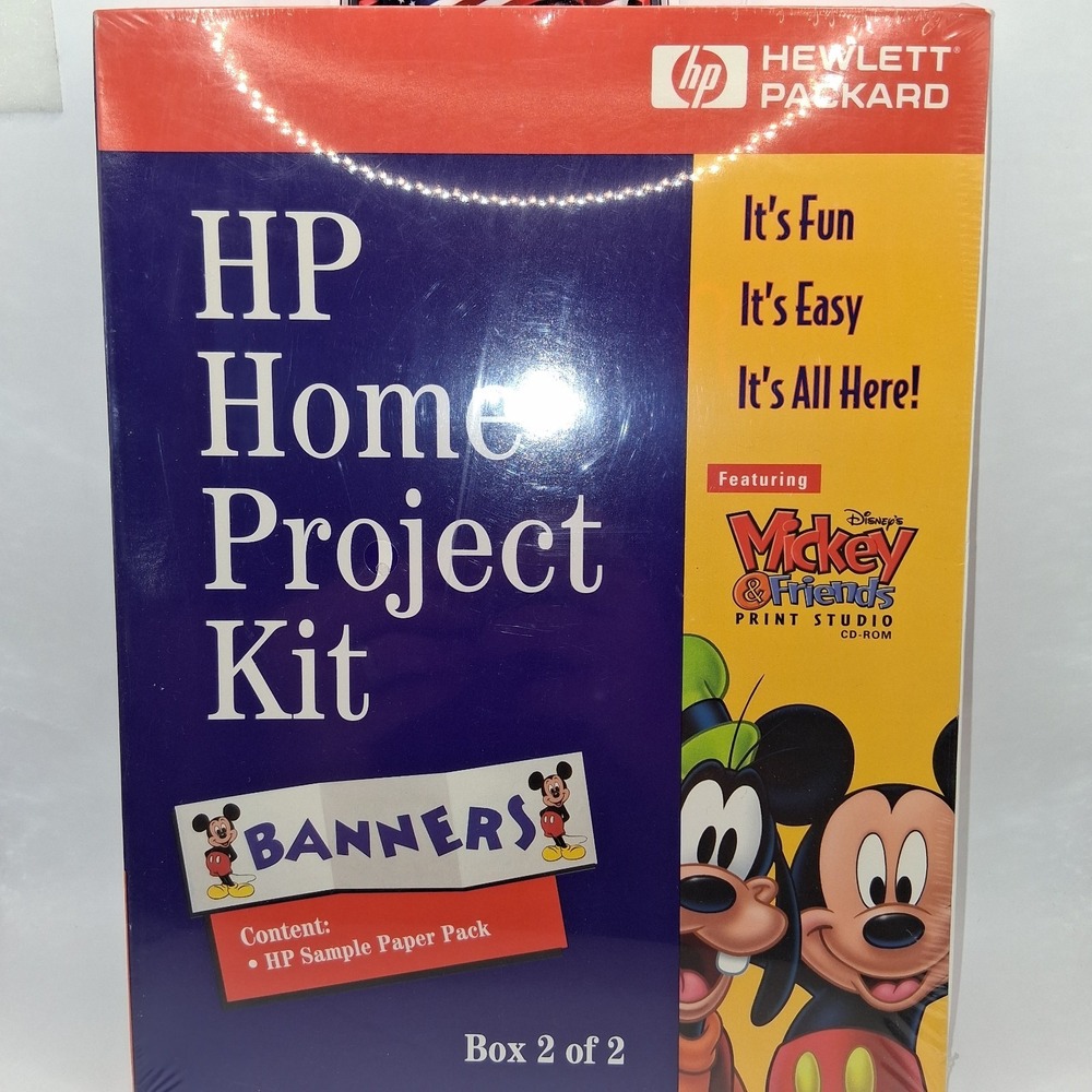 HP Home Project Kit, feat. Disney's Mickey & Friends Print Studio  box 2.